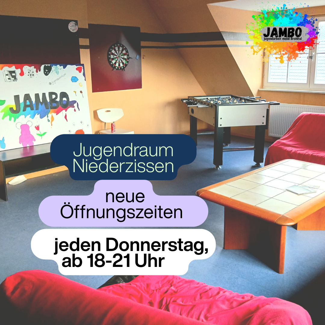 Neue Öffnungszeiten für den Jugendraum
